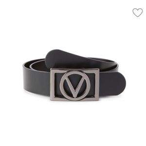Valentino gunmetal belt